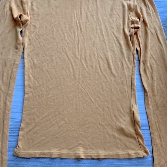 & OTHER STORIES gold long sleeve tee shirt size 0 - Picture 7 of 13